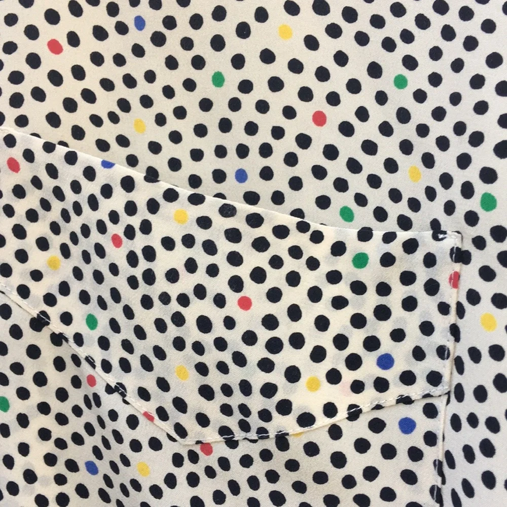 SILK “Argenti” Polka Dot Blouse - Picture 9 of 9